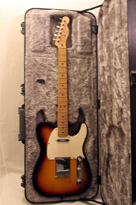 Fender Telecaster 2004 Tobacco Burst In Deluxe Hard Shell Reverb