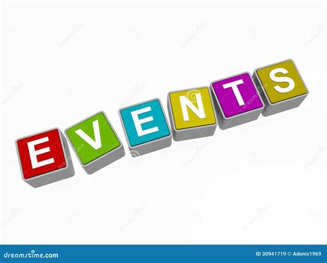 Events Sign Royalty Free Stock Images - Image: 30941719