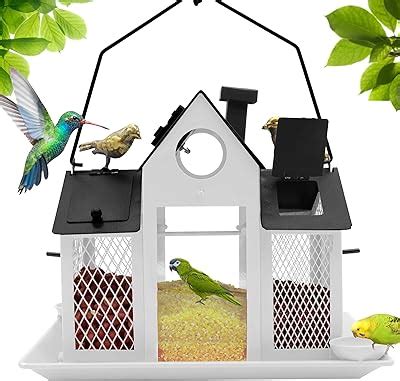 Amazon Solar Bird Feeders House For Outdoors Hanging Lbs Large