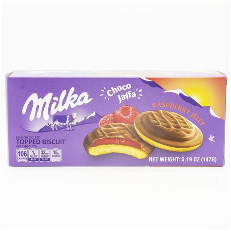 MILKA 5 2oz CHOCO DESSERT RASPBERRY JELLY European Food Express