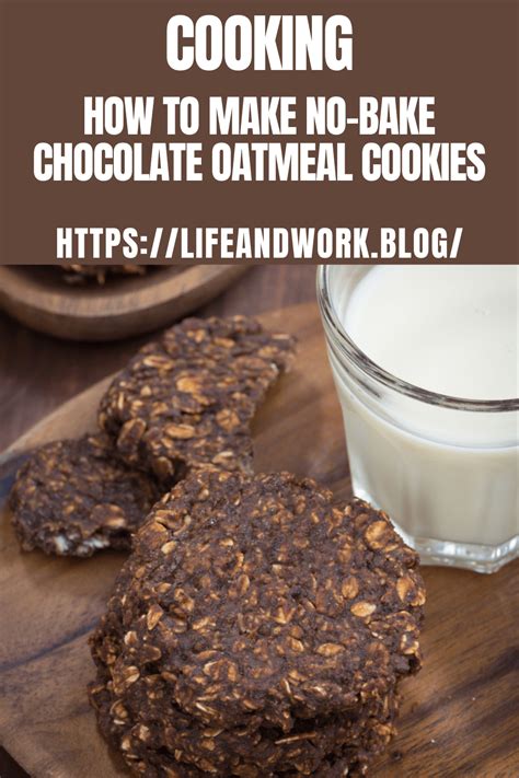 How To Make No Bake Chocolate Oatmeal Cookies