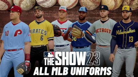 MLB The Show 23 All Uniforms YouTube