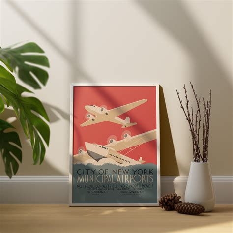 Vintage Art Deco Airplane Wall Art, Art Deco Poster Print Exhibition Print, Digital Download - Etsy