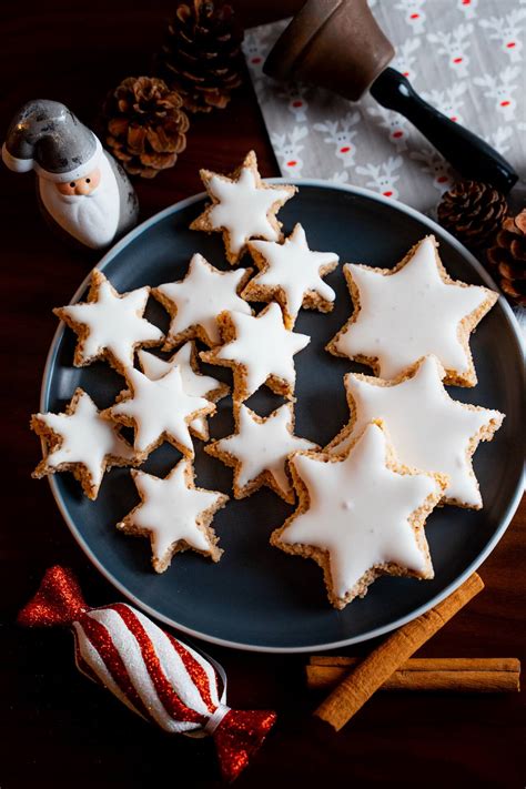 Zimtsterne Cinnamon Star Christmas Cookies Delight Baking