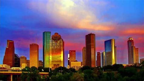 Houston Skyline Painting at PaintingValley.com | Explore collection of ...