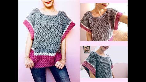 Blusa tejida a crochet para mujer Paso a paso y muy fácil YouTube