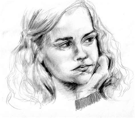 Pencil Portrait Sketches Pencil Portrait Sketch Emma Watson See