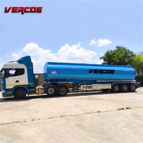 Vercoe 3 Axle 4 Axle 35000 45000 50000 Liters Aluminum Steel Oil Tanker