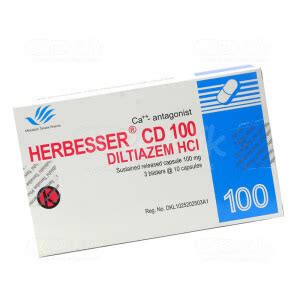 Herbesser CD 100 Mg Tablet Manfaat Dosis Efek Sa