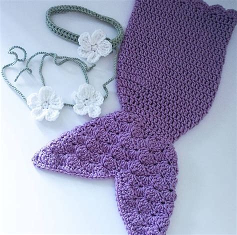 Ravelry Mermaid Photo Prop Headband Bikini Top And Tail Pattern By Jennifer Lynas