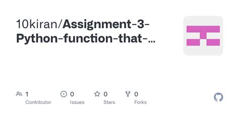 Github Kiran Assignment Python Function That Accepts A String And