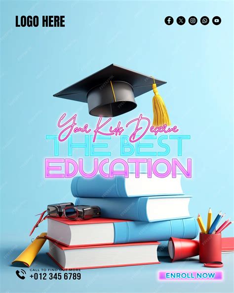 Premium Psd Education Social Media Banner And Poster Template