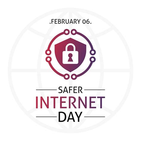 Premium Vector Safer Internet Day Safe Internet February Banner