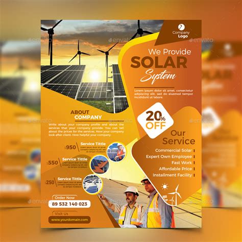 Solar Energy Flyer Print Templates GraphicRiver