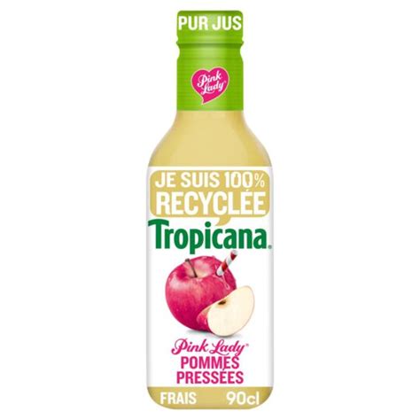 Jus De Pomme Sans Sucres Ajout S Tropicana La Bouteille De Ml