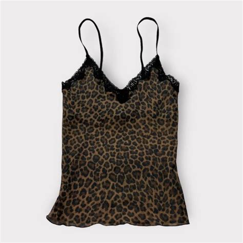 Victorias Secret Tops Vintage Y2k Victorias Secret Sheer Cheetah