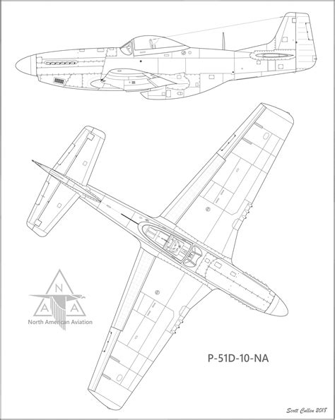 P-51 Mustang Blueprint