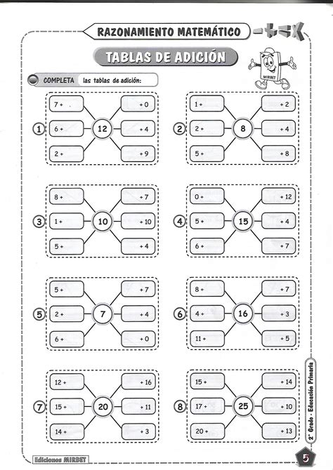 2do primaria RAZONAMIENTO MATEMÁTICO