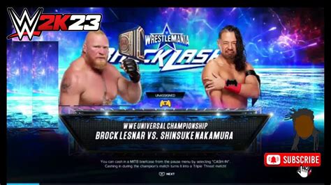 Wwe K Brock Lesnar Vs Shinsuke Nakamura Wwe Universal