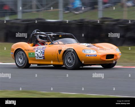 Orange Ginetta G20 Open Cockpit Sports Racing Car At Oulton Park Motor