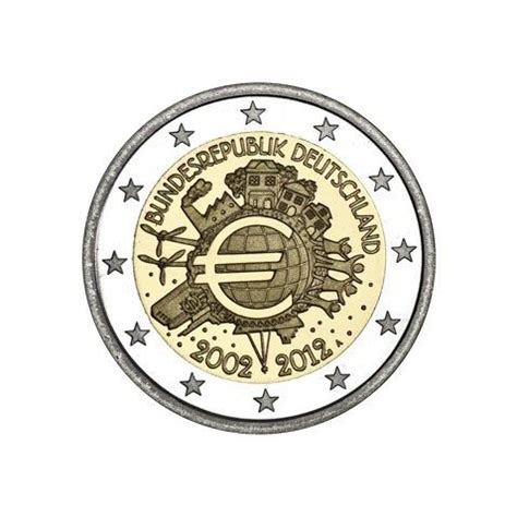 Moneda Alemania Euros X Aniversario Del