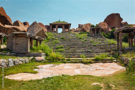 Ruins in Hampi Stock Photo | Adobe Stock