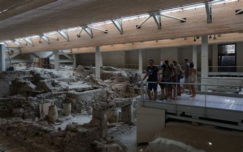 Las Ruinas De Akrotiri En Santorini Un Yacimiento Espectacular