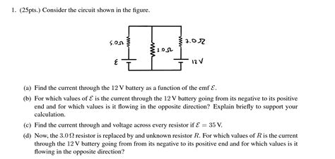 Solved Pts Consider The Circuit Shown In The Figure Chegg