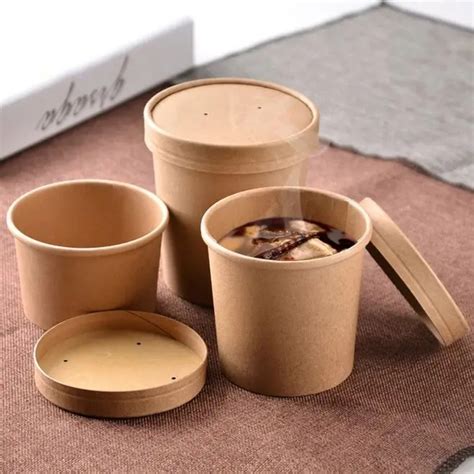 Custom Printed Round Eco Friendly Disposable Ice Cream Cup Takeaway