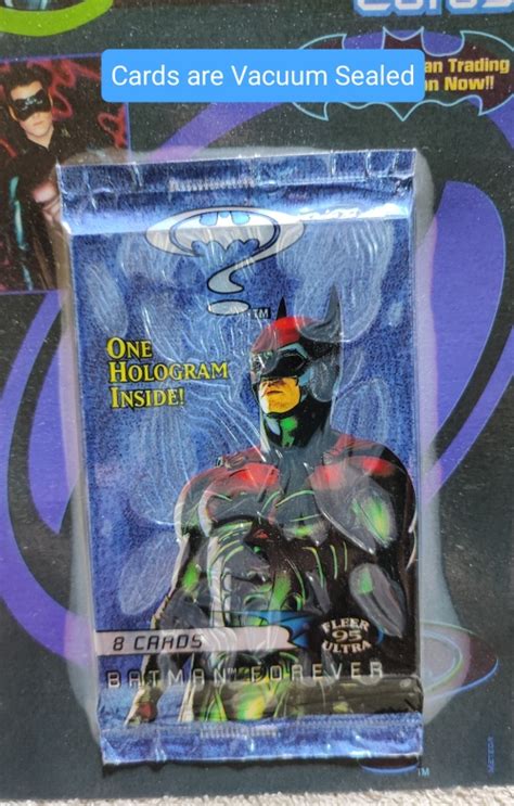 Trading Cards 1995 Fleer Batman Forever Sealed Collectible Cards Was