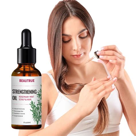 Hot Selling Organic Hair Growth Serum Biotin Nourish Scalp Treatment Rosemary Essential Hair Oil