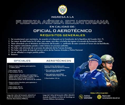 Fuerza Aérea Ecuatoriana on Twitter 𝗔𝗧𝗘𝗡𝗖𝗜𝗢𝗡 Las inscripciones