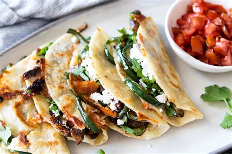 Poblano And Mushroom Tacos The Fancy Pants Kitchen