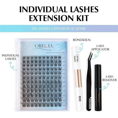 Ensemble De Cils Individuels 120PCS Cluster Lashes Kit D Extensions De