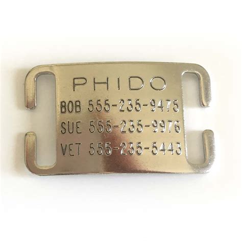 Adjustable Length Collar CollarTag™ for collars 5/8", 3/4", and 1.0" Wide