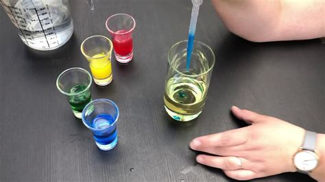 Wasser Öl Experiment Mit Farben Youtube