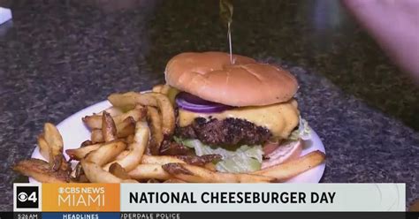 Monday is National Cheeseburger Day - CBS Miami