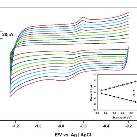 Cyclic Voltammograms Recorded At Mwcnt Pvs Gce In N Saturated M