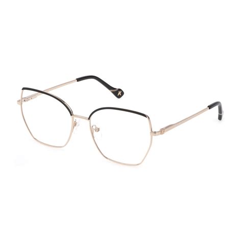 Yalea VYA043 Virna 0302 Polished Rose Gold Eyeglasses Woman