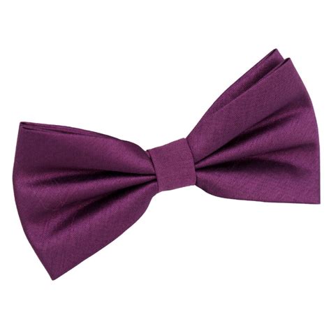 Orchid Shantung Pre Tied Thistle Bow Tie James Alexander