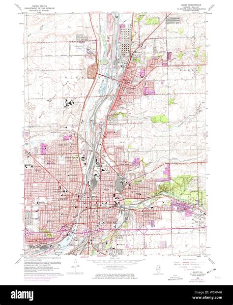 Joliet Map Hi Res Stock Photography And Images Alamy