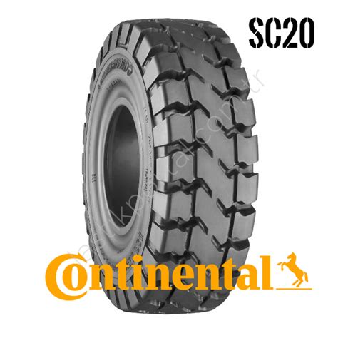 Continental 5 00 8 Robust SC20 Siyah Dolgu Forklift Lastiği