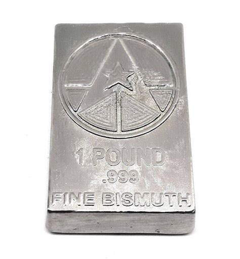 Pound Fine Bismuth Bullion Bar Hand Poured Grimm Etsy