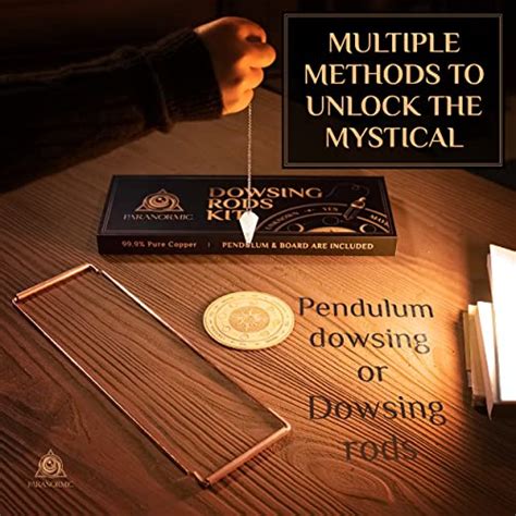 Dowsing Rods Pendulum Divination Kit Set Of Real Copper L Rods