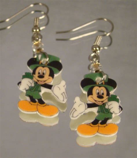 Irish Mickey Dangle Earrings St Patrick S Day Leprechaun Jewelry