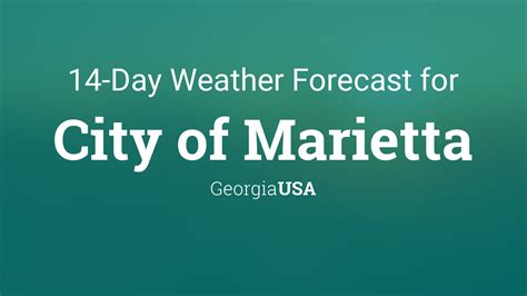 City of Marietta, Georgia, USA 14 day weather forecast