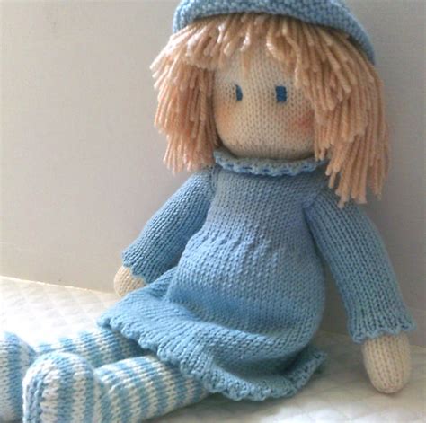 Doll Knitting Pattern Folksy