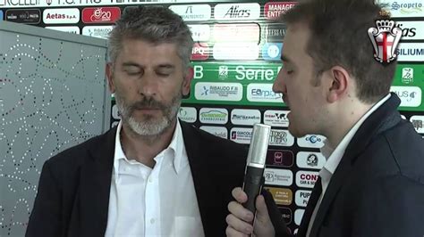 Pro Vercelli Bologna Intervista A Mister Scazzola Youtube