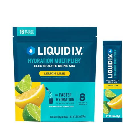 Buy Liquid I V Hydration Multiplier Lemon Lime Electrolyte Powder