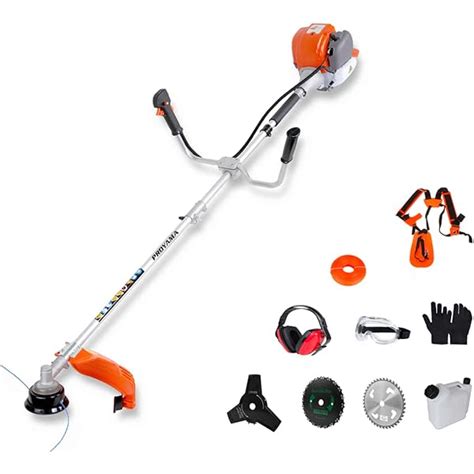 Gas Powered Weed Eater Cycle Gasoline Brush Cutter Straight Shaft